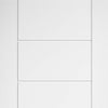 Linear 7 Panel Door - White Laminated - Prefinished