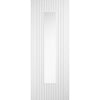 Sydney White Door - Clear Glass - Laminated - Prefinished