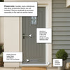 Cottage External Oak Front Door - Bevelled Double Glazed - Colour Options