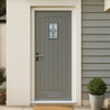 Cottage External Oak Front Door - Bevelled Double Glazed - Colour Options