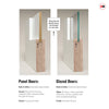 Baltimore 1 Pane Solid Wood Internal Door UK Made DD6301SG - Frosted Glass - Eco-Urban - Colour Options