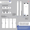 Minimalist Wardrobe Door & Frame Kit - Four Arnhem 2 Panel Black Primed Doors - Unfinished
