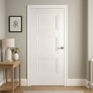 Image: Amsterdam 3 Panel Internal Door - White Primed