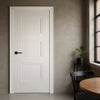 White Fire Internal Door, Amsterdam 3 Panel Internal Door - 1/2 Hour Rated - White Primed