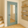 Made to Measure UK Redford 1L Interior Door - Clear Glass - Prefinished - 7 Colour Options