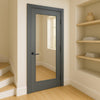 Made to Measure UK Redford 1L Interior Door - Clear Glass - Prefinished - 7 Colour Options