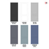 V-Line® Grooved Flush Door Pair V081 - Premium Primed - Six Colour Options