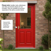 2XG Exterior Hardwood Door Hardwood Front Door - Clear Double Glazing - Colour Options