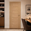J B Kind Oak Contemporary Palomino Oak Fire Internal Door - 1/2 Hour Fire Rated