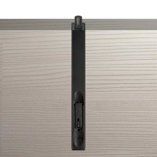 Image: Dixon XL Flush Bolt Matt Black - 200x19mm