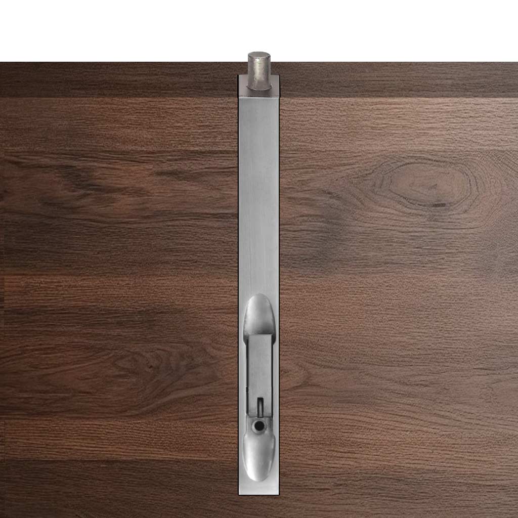 Dixon XL Flush Bolt Satin Nickel - 200x19mm