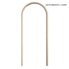 Mexicano Arched Blonde Oak Internal Door & Frame Set - Clear Bevelled Glass - Prefinished