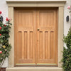 External Double Door & Frame Set - DX30's Style Hardwood