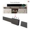 Top Mounted Sliding Track & Shoreditch Black Double Door - Prefinished - Tinted Glass - Urban Collection