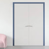 Thruframe Interior Heather Blue Primed Door Lining Frame - Suits Standard Size Double Doors