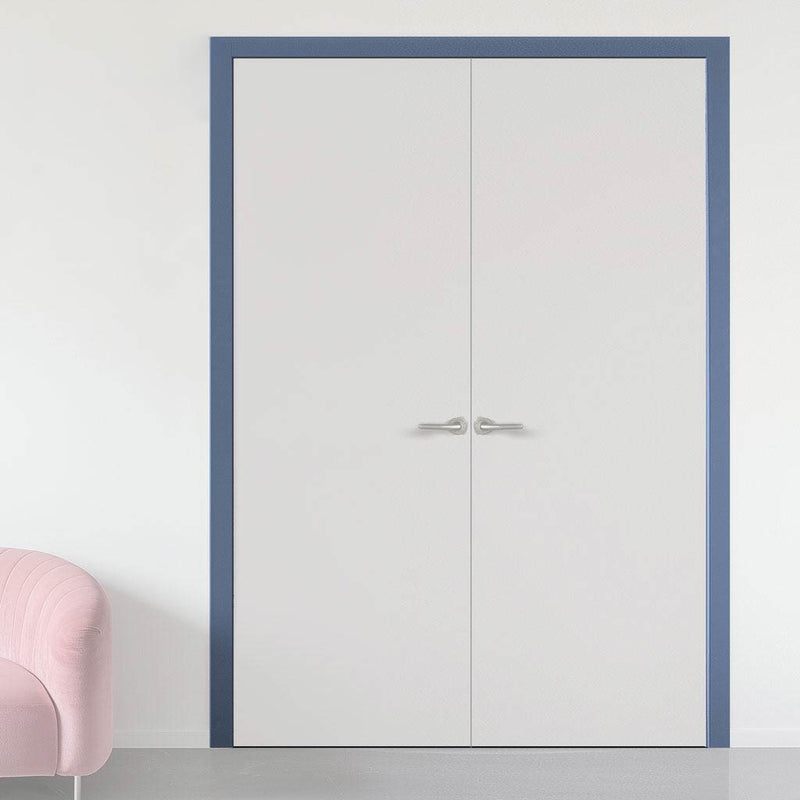 Thruframe Interior Heather Blue Primed Door Lining Frame - Suits Standard Size Double Doors