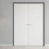 Thruframe Interior Stormy Grey Primed Door Lining Frame - Suits Standard Size Double Doors