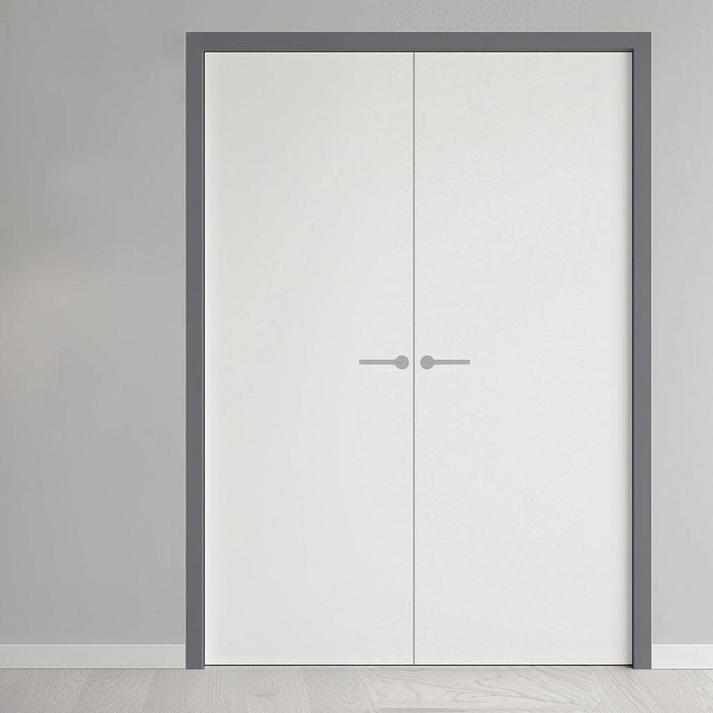 Thruframe Interior Stormy Grey Primed Door Lining Frame - Suits Standard Size Double Doors