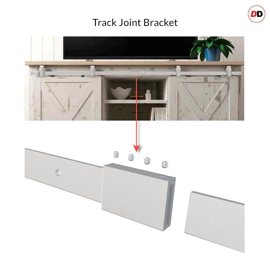 Top Mounted Stainless Steel Sliding Track & Double Door - Lincoln Oak ...