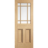 Downham 9 Pane Oak Internal Door - Clear Glass - Unfinished