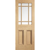 Downham 9 Pane Oak Internal Door - Clear Glass - Unfinished