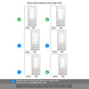 WhiteRoom Divider - Downham Bevelled Clear Glass Primed Door with Full Glass Side