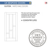 UK Made to Measure - Elston Interior Door - Tinted Glass - Premium Primed - 7 Colour Options
