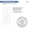 UK Made to Measure - Elston Interior Door - Clear Glass - Premium Primed - 7 Colour Options