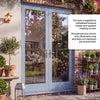 EXTERIOR Hemlock Full Pane Door Pair - Fit Your Own Glass