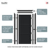 EasiKit Internal Door and Frame Kit - Manchester 3 Panel Solid Wood Internal Door - Premium Primed - Colour Options