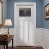 Edwardian Internal PVC Door with Clear Diamond Cluster Glass