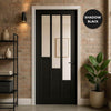UK Made to Measure - Elston Interior Door - Clear Glass - Premium Primed - 7 Colour Options