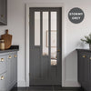 UK Made to Measure - Elston Interior Door - Clear Glass - Premium Primed - 7 Colour Options