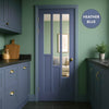 UK Made to Measure - Elston Interior Door - Clear Glass - Premium Primed - 7 Colour Options