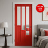 UK Made to Measure - Elston Interior Door - Clear Glass - Premium Primed - 7 Colour Options