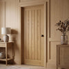 Ely Real American White Oak Veneer Internal Door - Prefinished