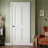 Eton White Primed Victorian Shaker Fire Internal Door - 1/2 Hour Fire Rated