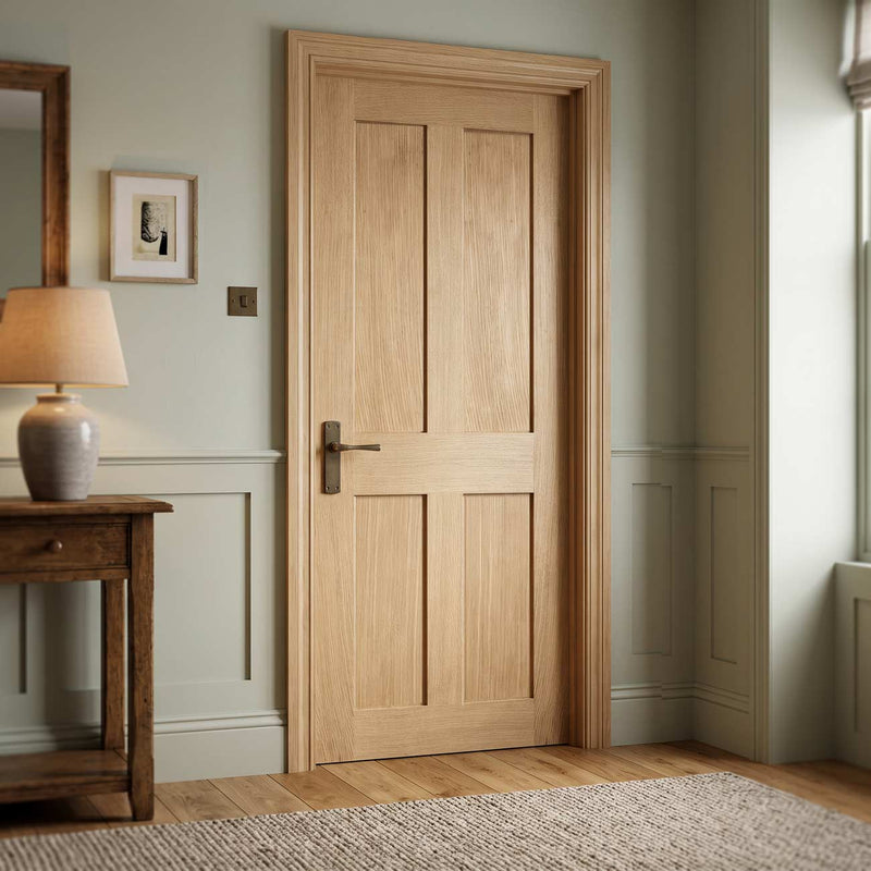 London 4 Panel Oak Internal Door