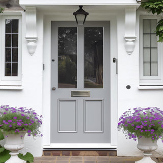Image: Exterior Colonial Made to Measure Front Door - 57mm Thick - Six Colour Options - Toughened Double Glazing - 2 Pane 2 Panel