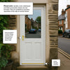 2XG External Hardwood Front 2P Door - Clear Double Glazing - Colour Options