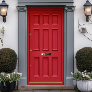 Image: Exterior Georgian Blackwell 9 Panel Front Door and Frame - Colour Options