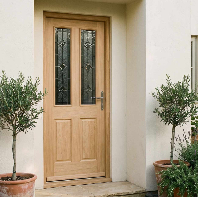 Exterior Salisbury Oak Front Door - Warmerdoor Style