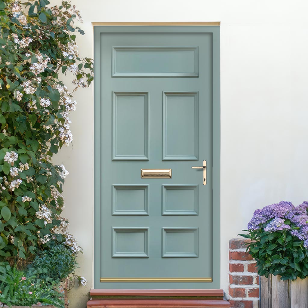 Exterior Victorian Bronte 7 Panel Front Door and Frame - Colour Options