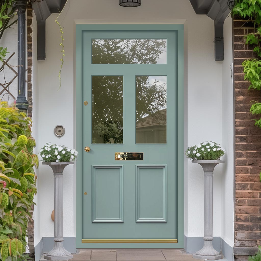 Exterior Victorian Nightingale 3L 2P Front Door and Frame - Colour and Glass Options