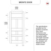 Exterior Victorian Bronte 3L 4P Front Door and Frame - Colour and Glass Options