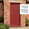 External Door & Frame Set - Norfolk Flush Oak