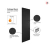 JB Kind Cottage Black Internal Door - Black Matt Finish - 1/2 Hour Fire Rated - Prefinished