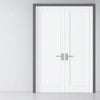 Made to Size Thruframe Interior Stormy Grey Primed Door Lining Frame - Suits Double Fire Doors