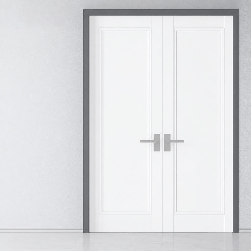 Made to Size Thruframe Interior Stormy Grey Primed Door Lining Frame - Suits Double Fire Doors