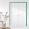 Made to Size Thruframe Interior Sage Sky Primed Door Lining Frame - Suits Double Fire Doors